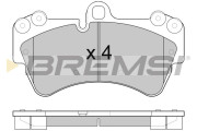 BP3099 Sada brzdových platničiek kotúčovej brzdy BREMSI
