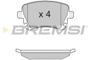 BP3130 Sada brzdových platničiek kotúčovej brzdy BREMSI