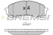 BP3141 Sada brzdových platničiek kotúčovej brzdy BREMSI
