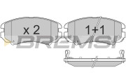 BP3146 Sada brzdových platničiek kotúčovej brzdy BREMSI