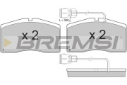BP3152 Sada brzdových platničiek kotúčovej brzdy BREMSI