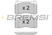 BP3157 Sada brzdových platničiek kotúčovej brzdy BREMSI