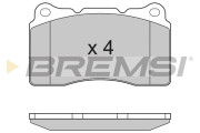 BP3167 Sada brzdových platničiek kotúčovej brzdy BREMSI