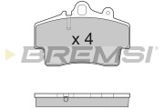 BP3179 Sada brzdových platničiek kotúčovej brzdy BREMSI