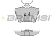 BP3183 Sada brzdových platničiek kotúčovej brzdy BREMSI