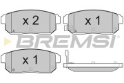 BP3184 Sada brzdových platničiek kotúčovej brzdy BREMSI