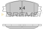 BP3209 Sada brzdových platničiek kotúčovej brzdy BREMSI