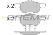 BP3219 Sada brzdových platničiek kotúčovej brzdy BREMSI