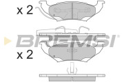 BP3223 Sada brzdových platničiek kotúčovej brzdy BREMSI