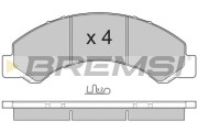 BP3235 Sada brzdových platničiek kotúčovej brzdy BREMSI