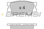 BP3252 Sada brzdových platničiek kotúčovej brzdy BREMSI