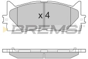 BP3253 Sada brzdových platničiek kotúčovej brzdy BREMSI