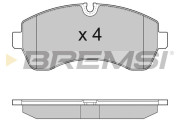 BP3290 Sada brzdových platničiek kotúčovej brzdy BREMSI