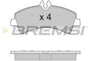 BP3291 Sada brzdových platničiek kotúčovej brzdy BREMSI