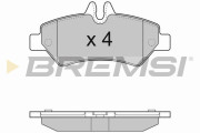 BP3293TR Sada brzdových platničiek kotúčovej brzdy BREMSI