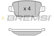 BP3300 Sada brzdových platničiek kotúčovej brzdy BREMSI