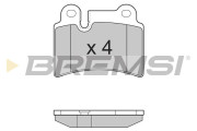 BP3302 Sada brzdových platničiek kotúčovej brzdy BREMSI
