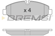 BP3324 Sada brzdových platničiek kotúčovej brzdy BREMSI