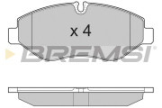 BP3324TR Sada brzdových platničiek kotúčovej brzdy BREMSI