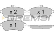BP3327 Sada brzdových platničiek kotúčovej brzdy BREMSI