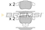 BP3330 Sada brzdových platničiek kotúčovej brzdy BREMSI