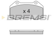 BP3355 Sada brzdových platničiek kotúčovej brzdy BREMSI