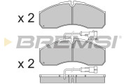 BP3360 Sada brzdových platničiek kotúčovej brzdy BREMSI