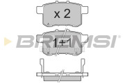 BP3370 Sada brzdových platničiek kotúčovej brzdy BREMSI