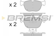 BP3371 Sada brzdových platničiek kotúčovej brzdy BREMSI