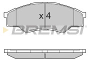 BP3375 Sada brzdových platničiek kotúčovej brzdy BREMSI