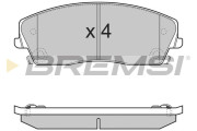 BP3389 Sada brzdových platničiek kotúčovej brzdy BREMSI
