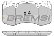 BP3414 Sada brzdových platničiek kotúčovej brzdy BREMSI