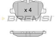 BP3416 Sada brzdových platničiek kotúčovej brzdy BREMSI