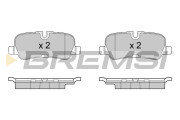 BP3417 Sada brzdových platničiek kotúčovej brzdy BREMSI