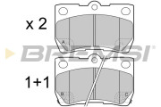 BP3420 Sada brzdových platničiek kotúčovej brzdy BREMSI