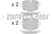 BP3450 Sada brzdových platničiek kotúčovej brzdy BREMSI