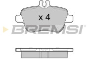 BP3469 Sada brzdových platničiek kotúčovej brzdy BREMSI