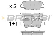 BP3471 Sada brzdových platničiek kotúčovej brzdy BREMSI