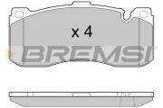 BP3472 Sada brzdových platničiek kotúčovej brzdy BREMSI