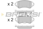 BP3491 Sada brzdových platničiek kotúčovej brzdy BREMSI