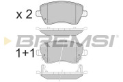 BP3495 Sada brzdových platničiek kotúčovej brzdy BREMSI