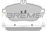 BP3496 Sada brzdových platničiek kotúčovej brzdy BREMSI