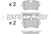 BP3502 Sada brzdových platničiek kotúčovej brzdy BREMSI