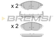 BP3513 Sada brzdových platničiek kotúčovej brzdy BREMSI