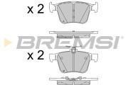 BP3517 Sada brzdových platničiek kotúčovej brzdy BREMSI