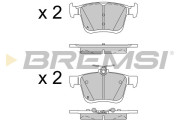 BP3518 Sada brzdových platničiek kotúčovej brzdy BREMSI