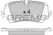 BP3533 Sada brzdových platničiek kotúčovej brzdy BREMSI