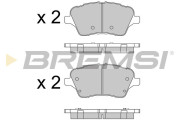 BP3545 Sada brzdových platničiek kotúčovej brzdy BREMSI