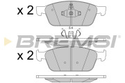 BP3546 Sada brzdových platničiek kotúčovej brzdy BREMSI