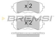BP3560 Sada brzdových platničiek kotúčovej brzdy BREMSI